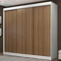 Guarda-roupa Casal 3 Portas de Correr 3 Gavetas Madesa - 1