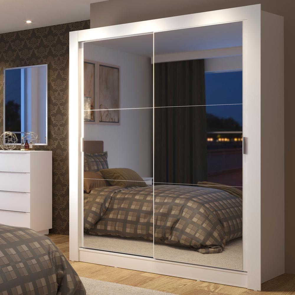 Guarda-Roupa Solteiro Dallas Plus 2 Portas 4 Gavetas Madesa - 1