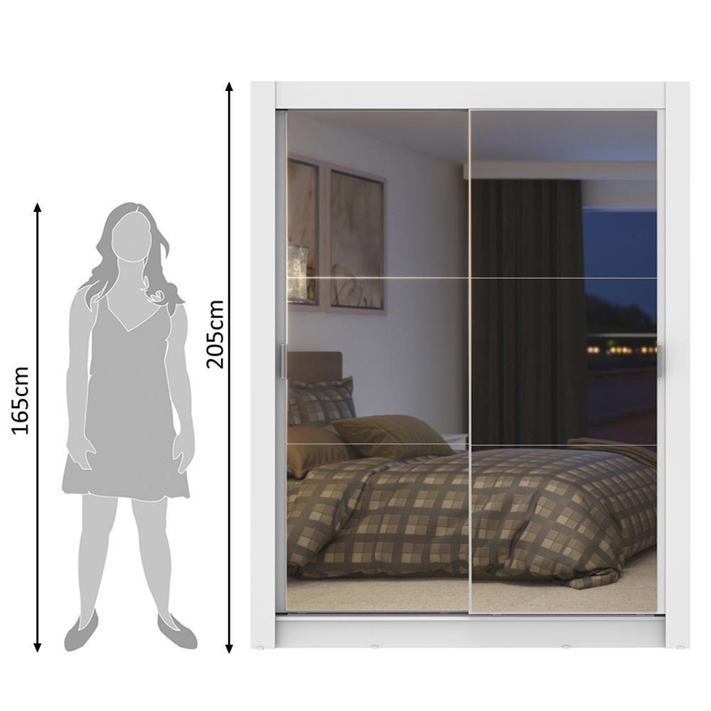 Guarda-Roupa Solteiro Dallas Plus 2 Portas 4 Gavetas Madesa - 6