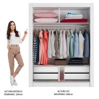 Guarda-Roupa Solteiro Dallas Plus 2 Portas 4 Gavetas Madesa - 5