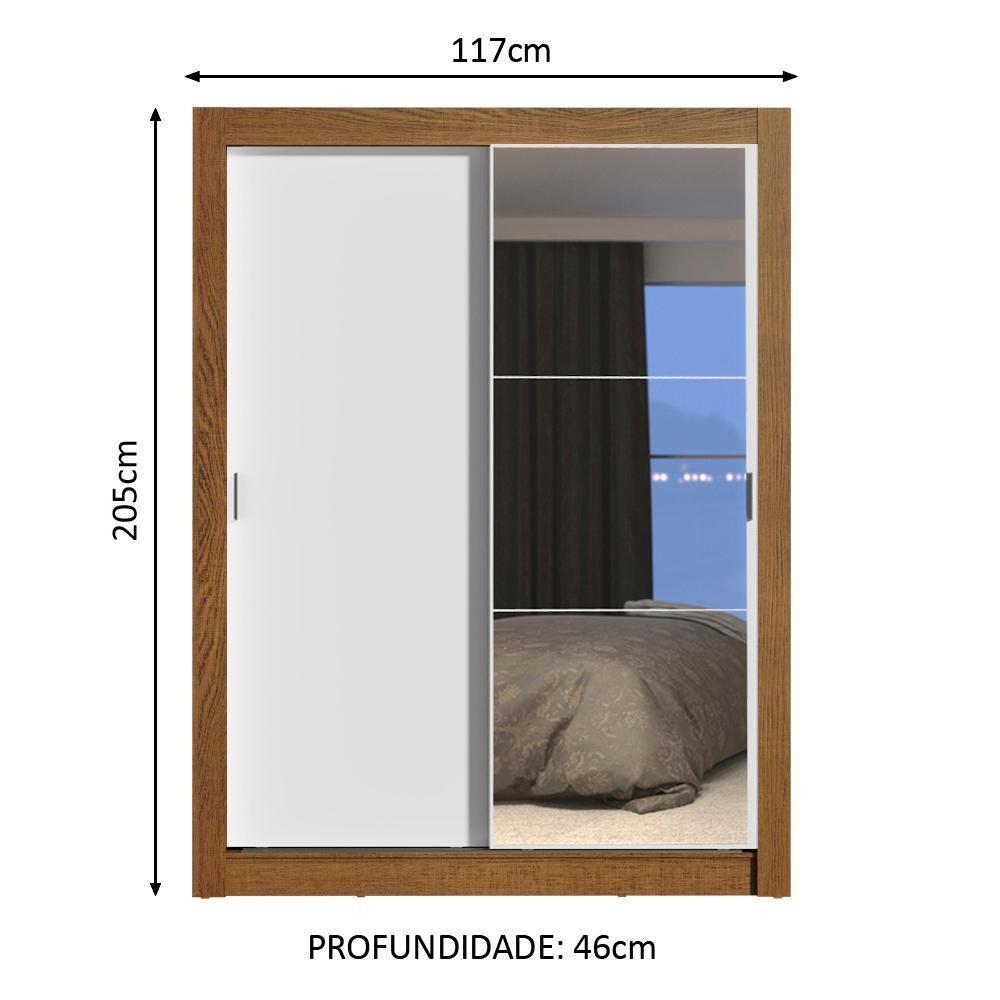 Guarda-roupa Solteiro Dallas Plus 2 Portas 4 Gavetas Madesa - 10