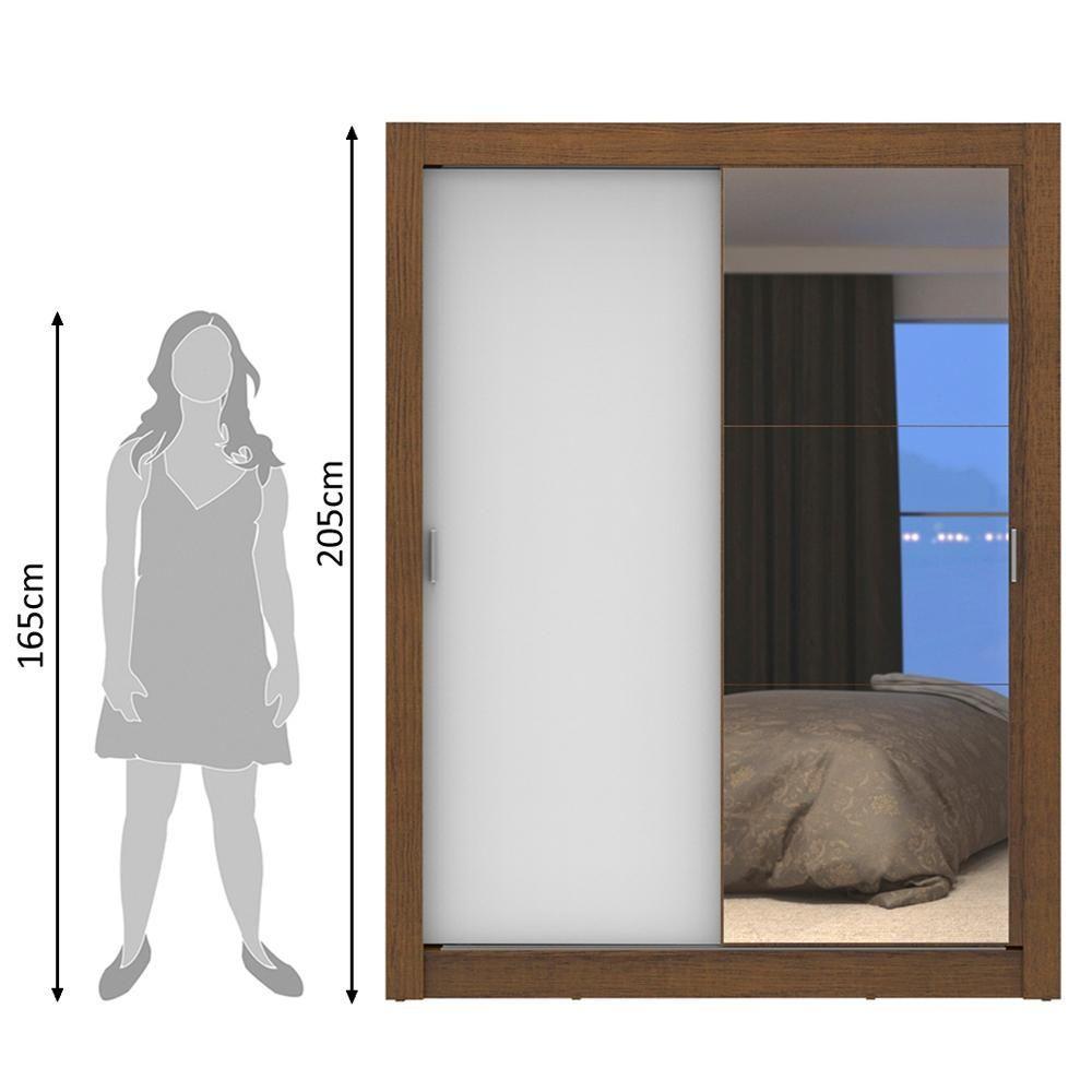 Guarda-roupa Solteiro Dallas Plus 2 Portas 4 Gavetas Madesa - 7