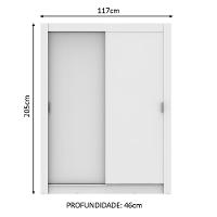 Guarda-roupa Solteiro Dallas Plus 2 Portas 4 Gaveta Madesa - 14