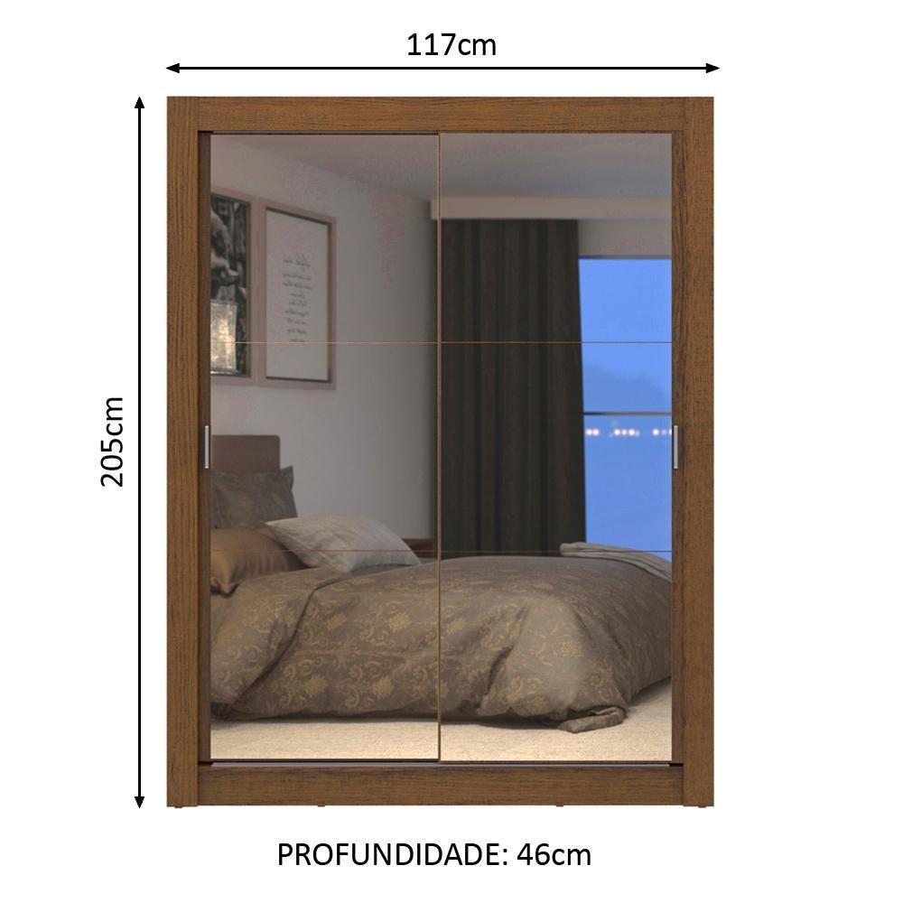 Guarda-roupa Solteiro Dallas Plus 2 Portas 4 Gavetas Madesa - 8