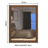 Guarda-roupa Solteiro Dallas Plus 2 Portas 4 Gavetas Madesa - 11