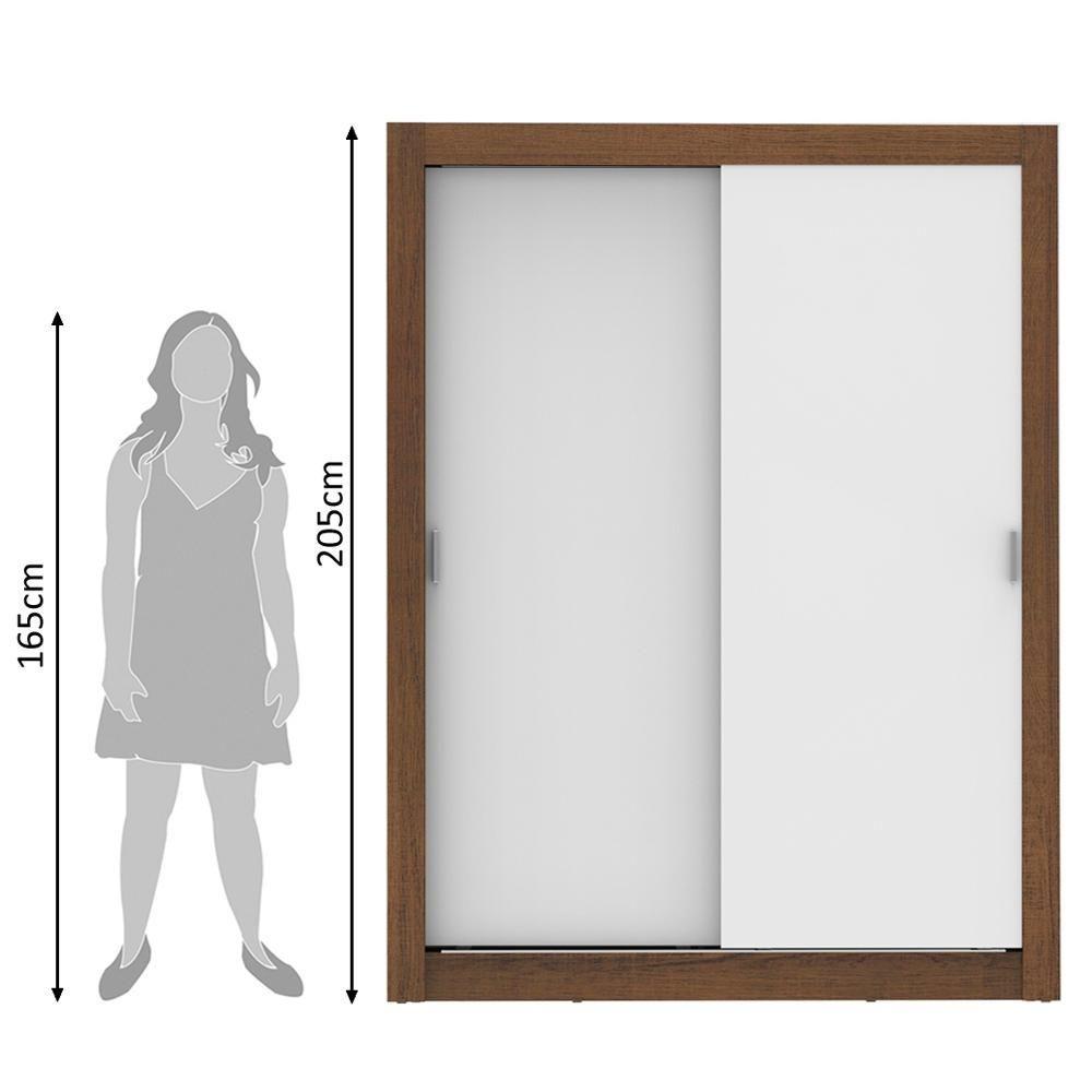 Guarda-roupa Solteiro Dallas Plus 2 Portas 4 Gavetas Madesa - 9