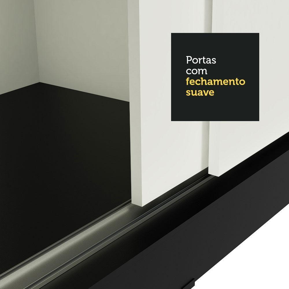 Guarda-roupa 3 Portas de Correr com Espelho 3 Gavetas Madesa - 9