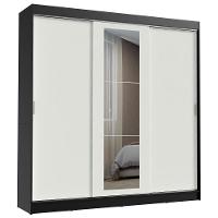 Guarda-roupa 3 Portas de Correr com Espelho 3 Gavetas Madesa - 2