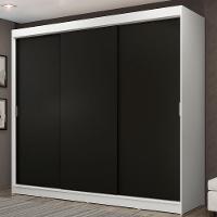 Guarda-roupa Casal 3 Portas de Correr 3 Gavetas Madesa - 1