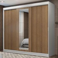 Guarda-roupa 3 Portas de Correr com Espelho 3 Gavetas Madesa - 3