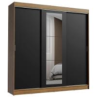 Guarda-roupa 3 Portas de Correr com Espelho 3 Gavetas Madesa - 2