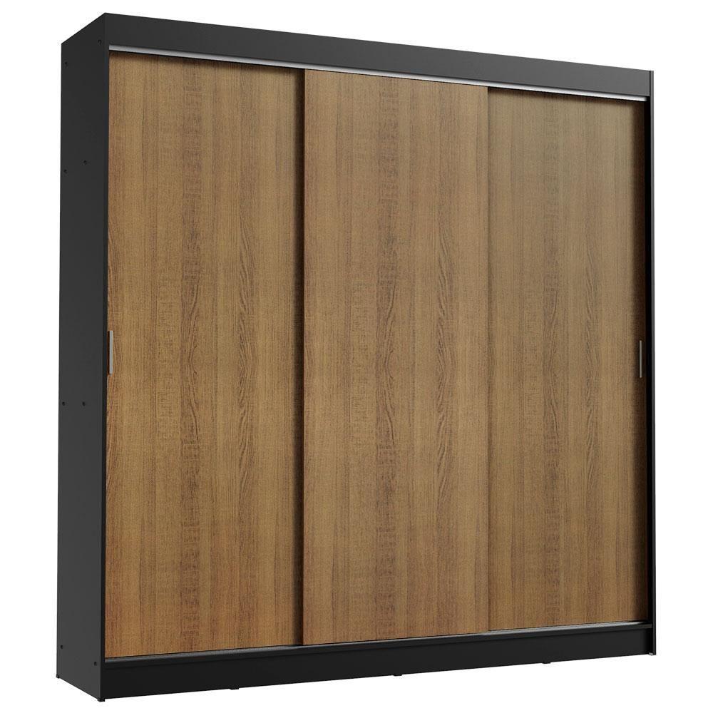 Guarda-roupa Casal 3 Portas de Correr 3 Gavetas Madesa - 2