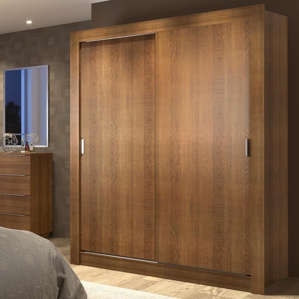 Guarda Roupa Dallas Plus 2 Portas de Correr 4 Gavetas Madesa - 1