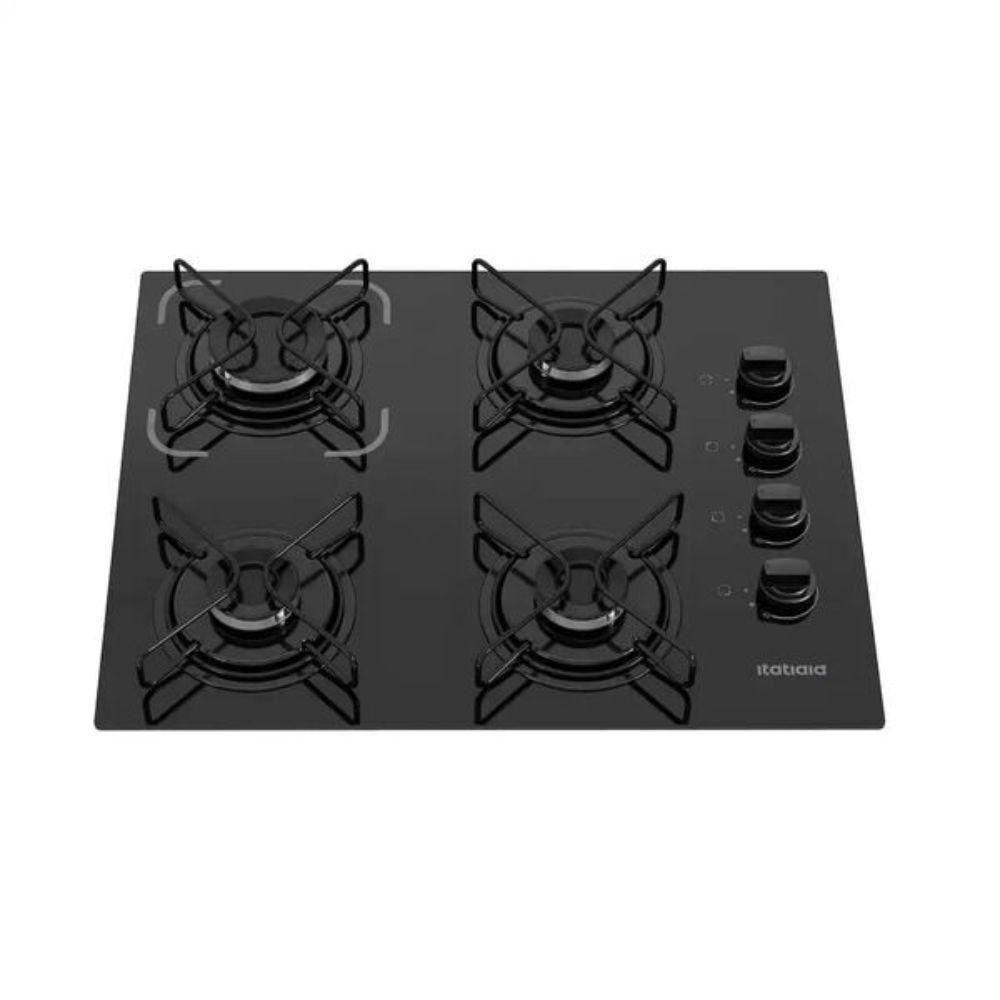 Cooktop 4 Bocas Essencial Automático Itatiaia Preto Bivolt - 1
