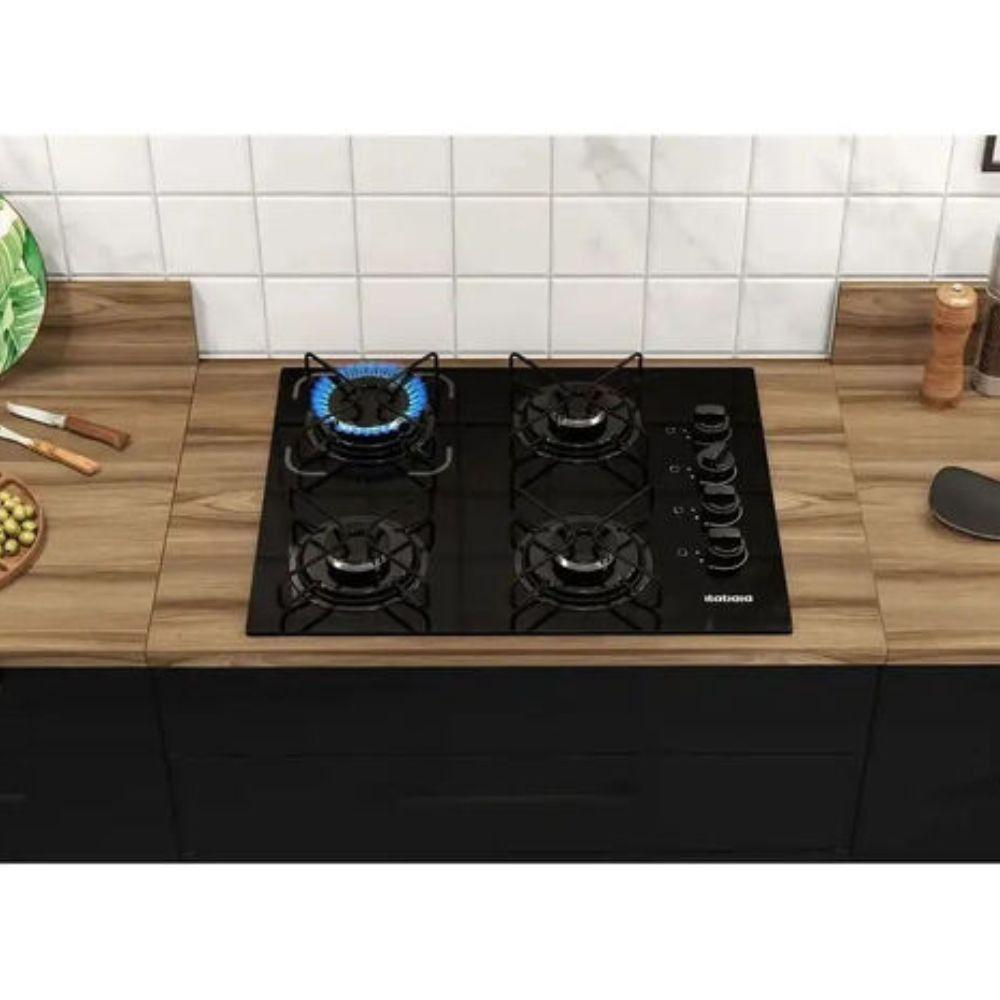 Cooktop 4 Bocas Essencial Automático Itatiaia Preto Bivolt - 4