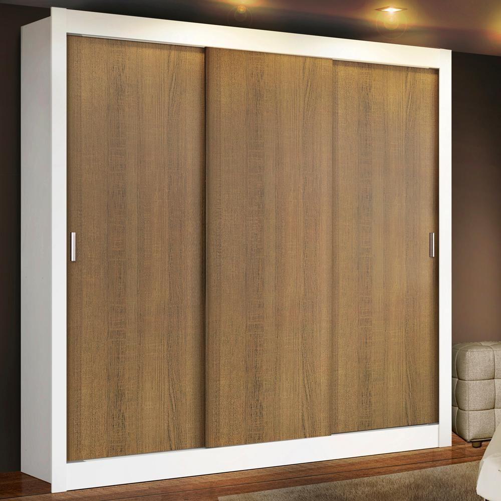 Guarda Roupa Casal Plus 3 Portas Correr 4 Gavetas Madesa - 1