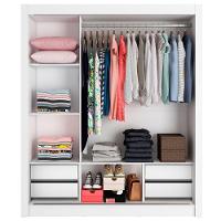 Guarda Roupa Casal Plus 3 Portas Correr 4 Gavetas Madesa - 5