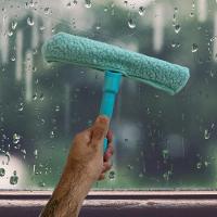 Rodo Mop Limpa Vidros Kit Limpador Janelas Portas Profissional Com Acessorios Sacada Articulado Micro Fibra