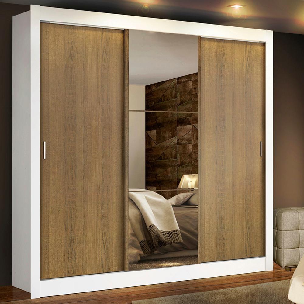 Guarda Roupa Casal Plus 3 Portas Correr 4 Gavetas Madesa - 1