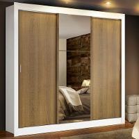 Guarda Roupa Casal Plus 3 Portas Correr 4 Gavetas Madesa - 1