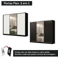 Guarda Roupa Casal Madesa Royale 3 Portas Correr Espelho Bco - 2