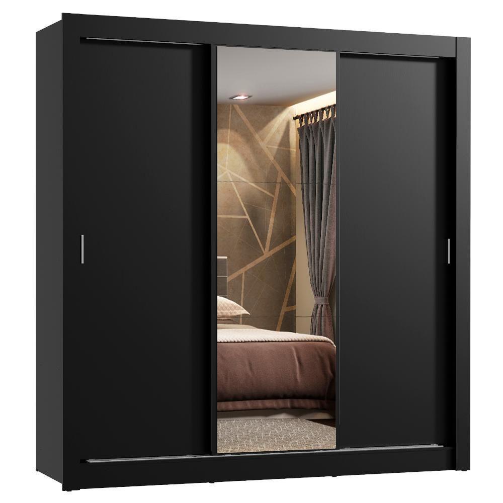 Guarda Roupa Casal Lyon Plus 3 Portas de Correr Madesa - 1