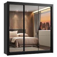 Guarda Roupa Casal Lyon 3 Portas de Correr 2 Gavetas Madesa