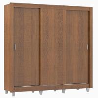 Guarda Roupa Casal Lyon 3 Portas de Correr 2 Gavetas Madesa - 1