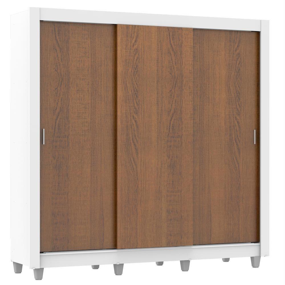 Guarda Roupa Casal Lyon Plus 3 Portas de Correr 4 Gavetas Madesa - 2