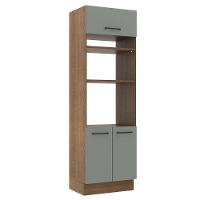 Torre Quente Agata 70 Cm 3 Portas - Rustic/cinza Madesa - 1