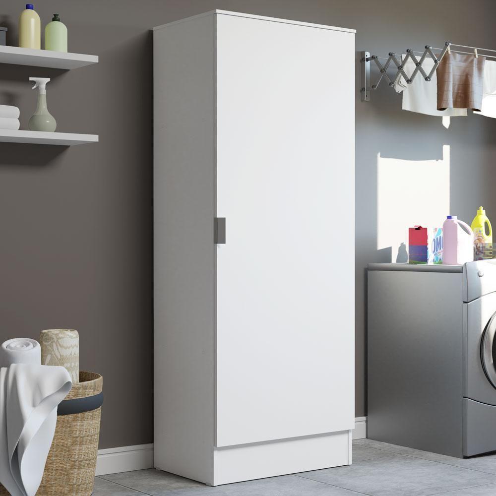 Sapateira Armário Multiúso Isis 1 Porta - Branco Branco - 1