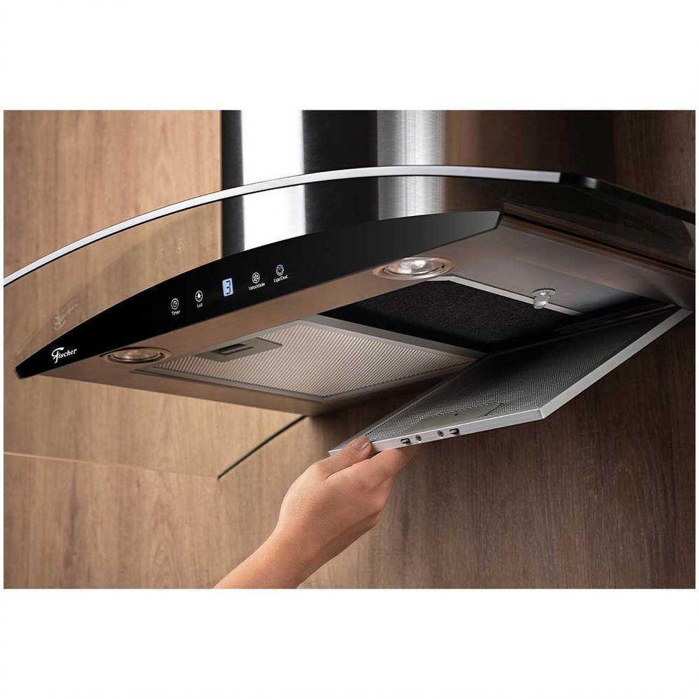 Coifa de Parede Talent Touch 60cm Vidro Digital Fischer 220V - 2