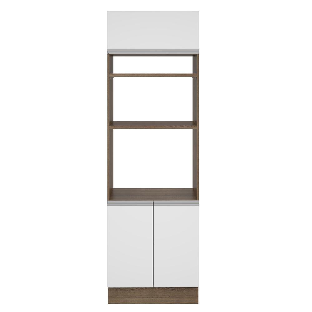 Torre Quente Glamy 70 cm 3 Portas Rustic/Branco Madesa - 6
