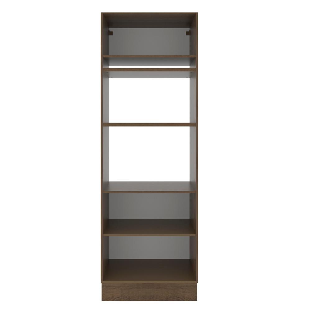 Torre Quente Glamy 70 cm 3 Portas Rustic/Branco Madesa - 8
