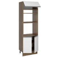 Torre Quente Glamy 70 cm 3 Portas Rustic/Branco Madesa - 2