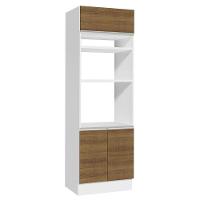 Torre Quente Glamy 70 cm 3 Portas Branco/Rustic Madesa - 1