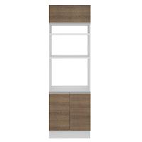 Torre Quente Glamy 70 cm 3 Portas Branco/Rustic Madesa - 2