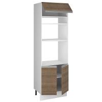 Torre Quente Glamy 70 cm 3 Portas Branco/Rustic Madesa - 8