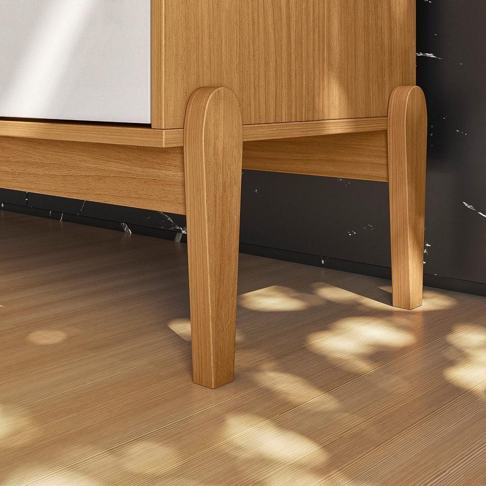 Conjunto Home Cross Efeito Ripado Buffet 4 Portas Cantinho Do Café Lukaliam Móveis - 10