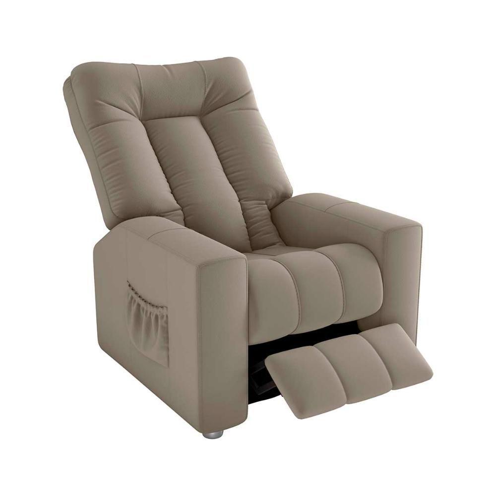 Poltrona Do Papai Reclinável Pallas Matrix Veludo Capuccino - 2