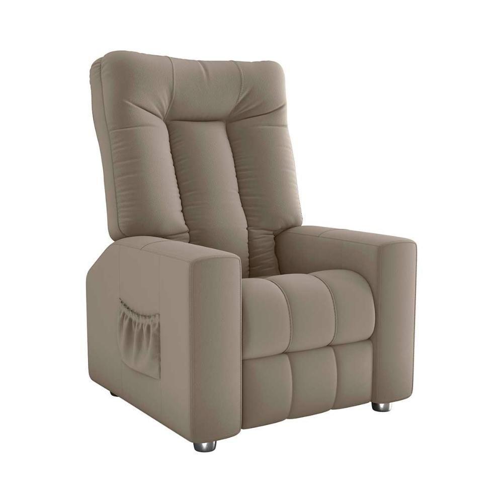 Poltrona Do Papai Reclinável Pallas Matrix Veludo Capuccino - 3