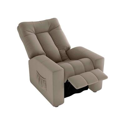 Poltrona Do Papai Reclinável Pallas Encosto Reclinável Veludo Marrom Matrix