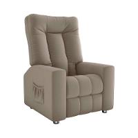 Poltrona Do Papai Reclinável Pallas Matrix Veludo Capuccino - 3