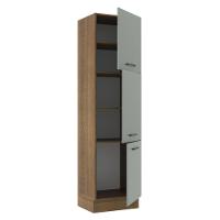 Paneleiro Agata 60 cm 3 Portas Rustic/Cinza Madesa - 2