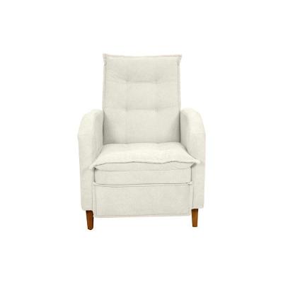 Poltrona Amamentação Luxo Reclinável Com Assento Confortável Yaris Matrix Boucle Bege