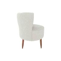 Poltrona Decorativa Premium Redonda Savana Matrix Boucle Bege - 1