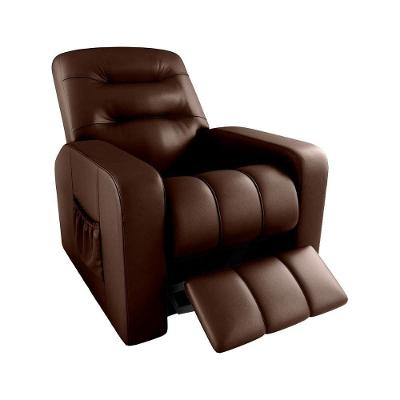 Poltrona Do Papai Reclinavel Para Descanço Azera Matrix Sintetico Marrom