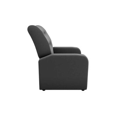 Poltrona Do Papai Reclinável Classic Suede Cinza Matrix