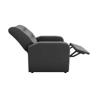 Poltrona Do Papai Reclinável Classic Matrix Suede Cinza - 2