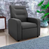 Poltrona Do Papai Reclinável Classic Matrix Suede Cinza - 5